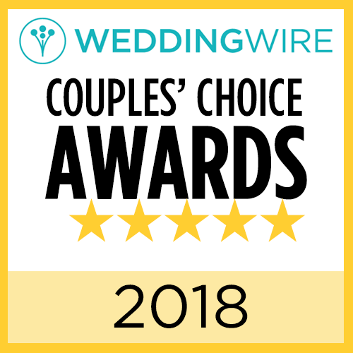 CTO won WeddingWire's Couples' Choice Award for 2018.